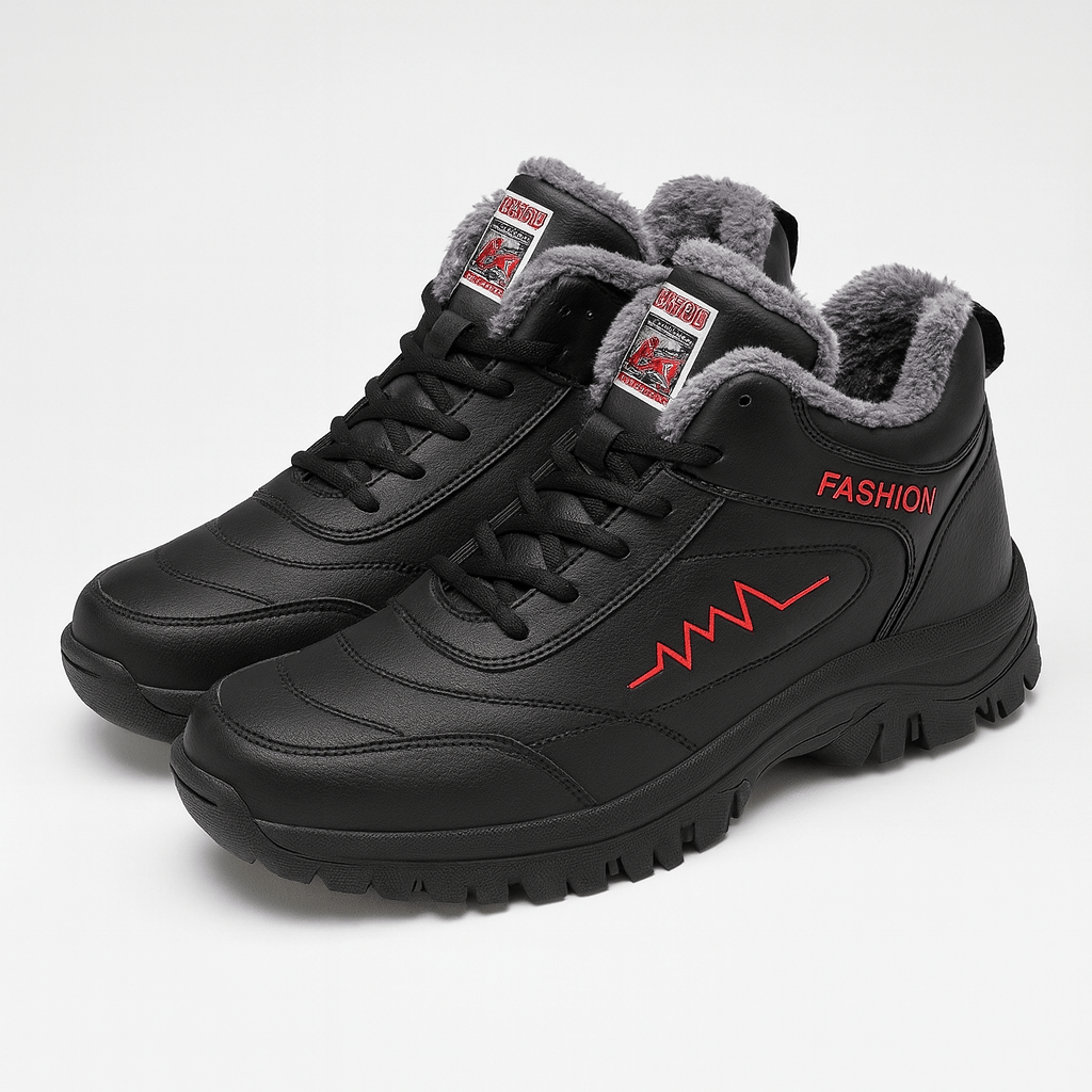 Soviska | Ocieplone sneakersy zimowe z profilowaną podeszwą