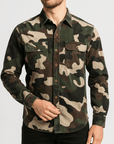 Soviska | Oddychająca koszula kamuflażowa z kieszeniami
