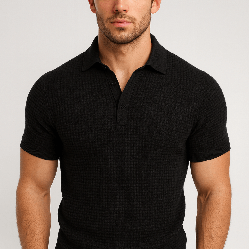 Soviska | Oddychająca koszulka polo z guzikiem