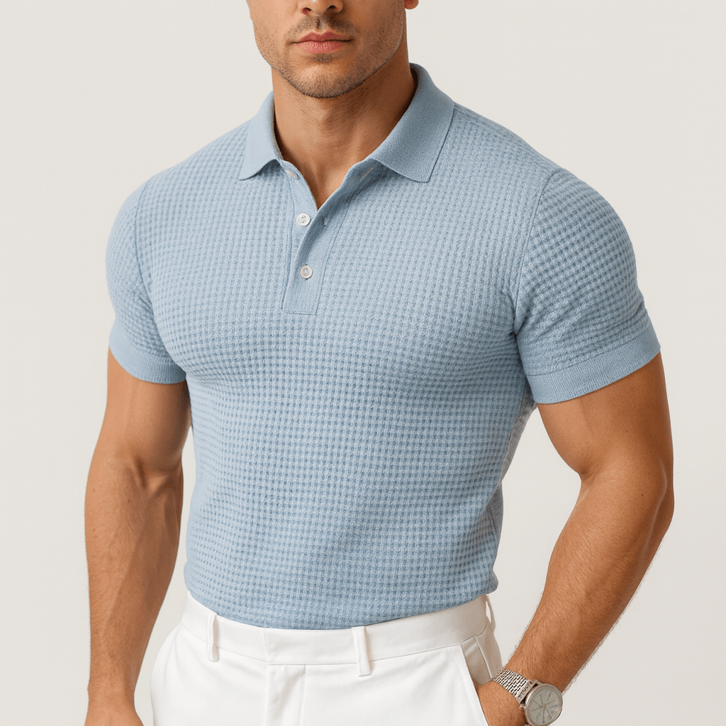 Soviska | Oddychająca koszulka polo z guzikiem