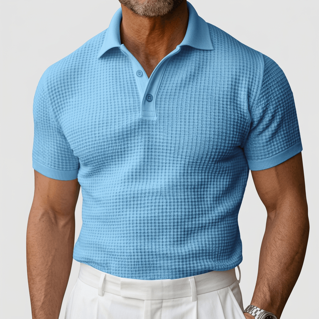 Soviska | Oddychająca koszulka polo z guzikiem