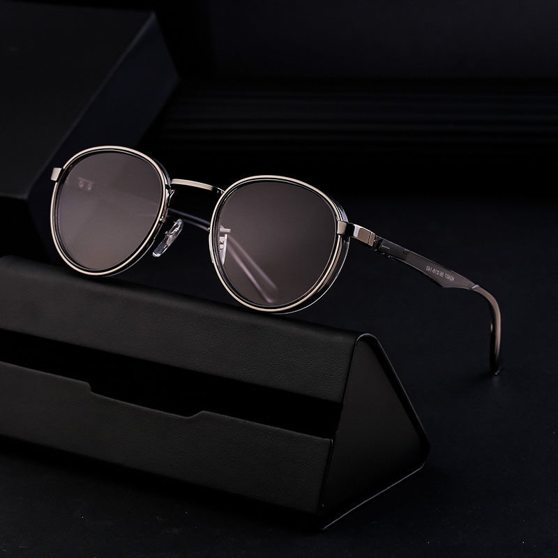 Soviska | Okrągłe metalowe okulary przeciwsłoneczne vintage