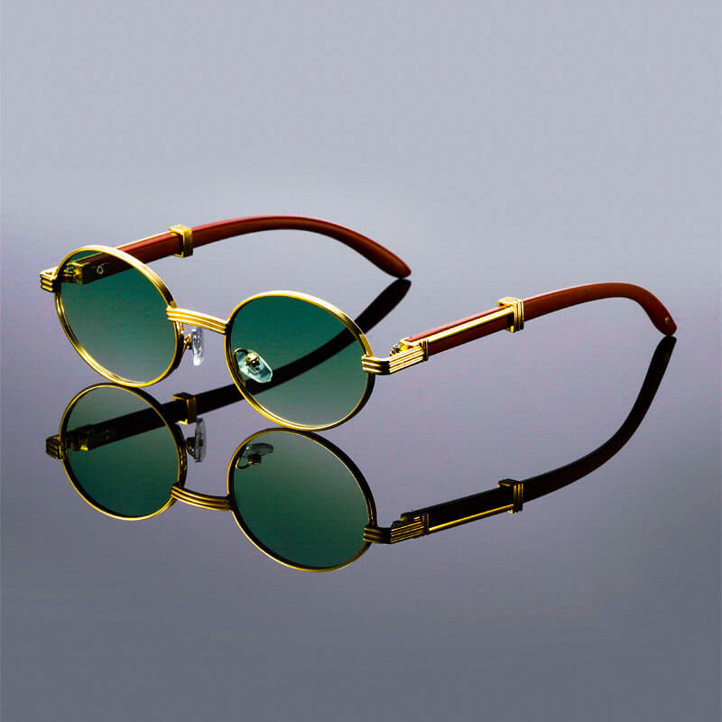 Soviska | Owalne okulary przeciwsłoneczne retro