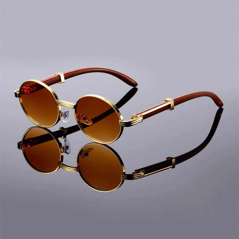 Soviska | Owalne okulary przeciwsłoneczne retro