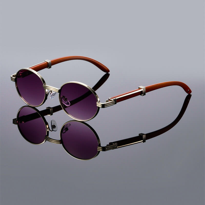 Soviska | Owalne okulary przeciwsłoneczne retro