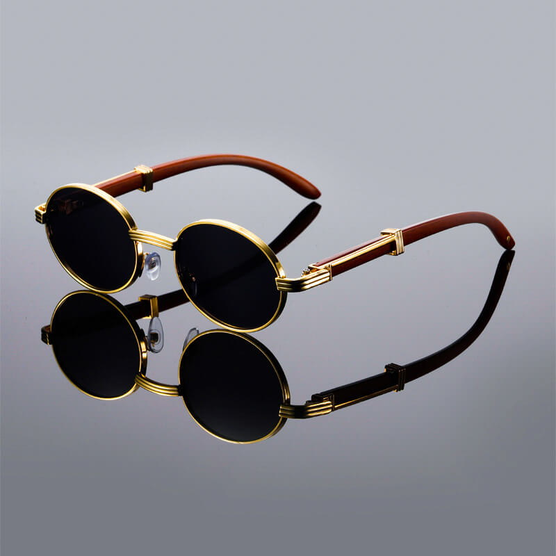 Soviska | Owalne okulary przeciwsłoneczne retro