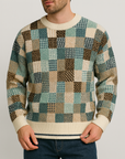 Soviska | Patchworkowy sweter z wełny
