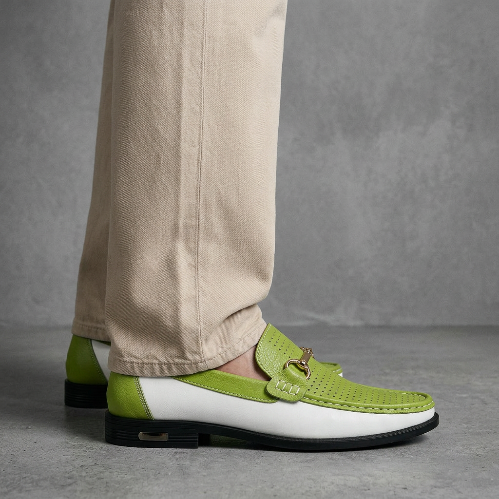 Soviska | Perforowane loafersy skórzane