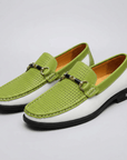 Soviska | Perforowane loafersy skórzane
