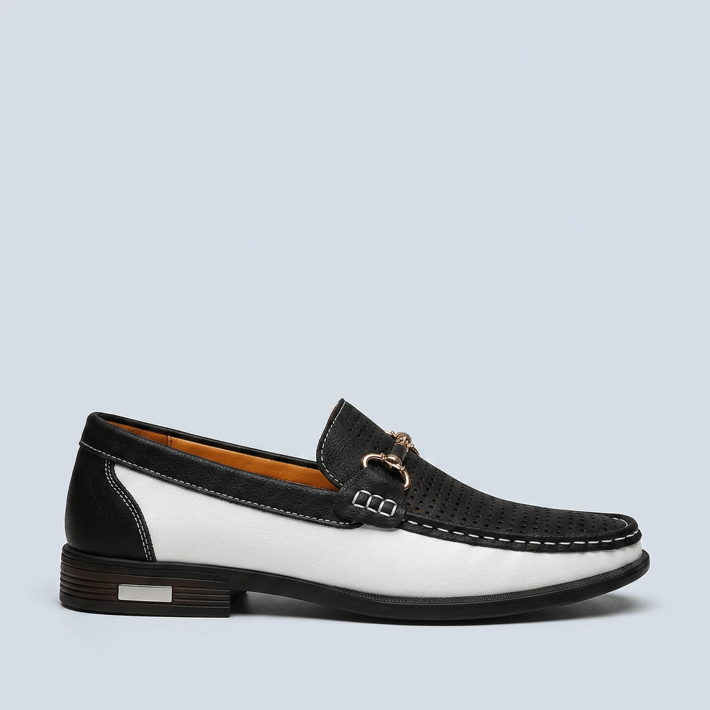 Soviska | Perforowane loafersy skórzane
