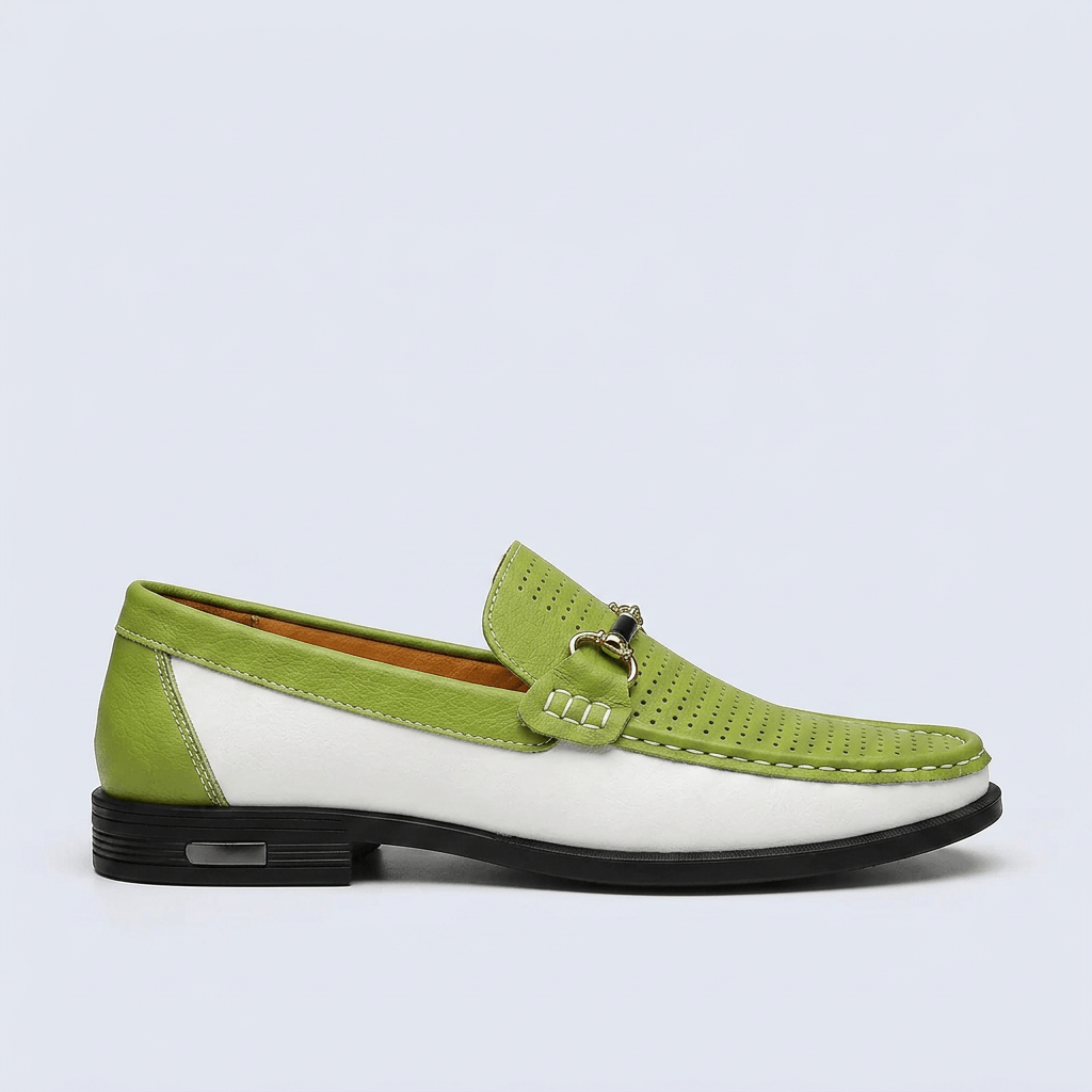 Soviska | Perforowane loafersy skórzane