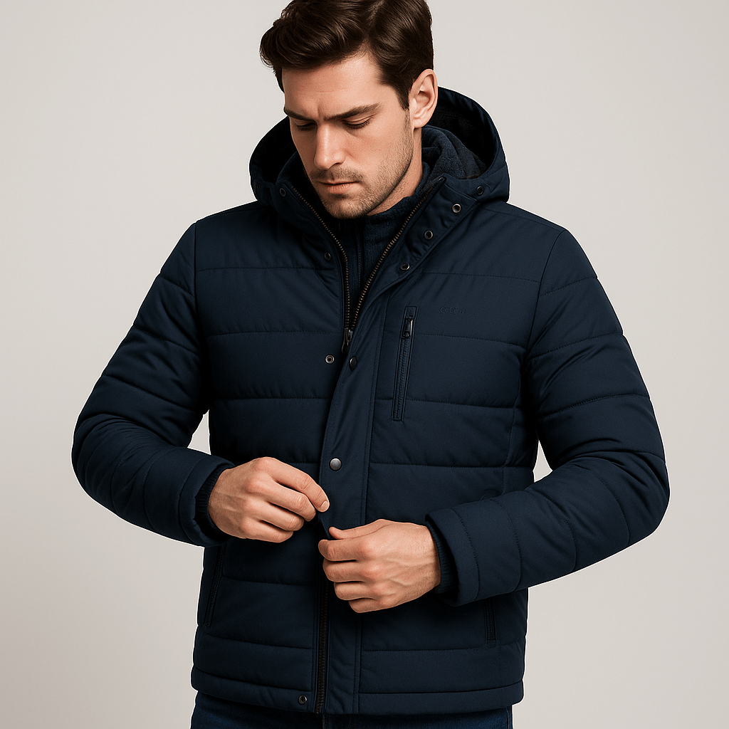 Soviska | Pikowana kurtka zimowa z kapturem