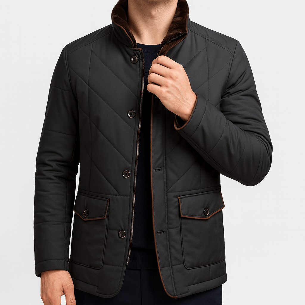 Soviska | Pluszowa kurtka zimowa z kołnierzem