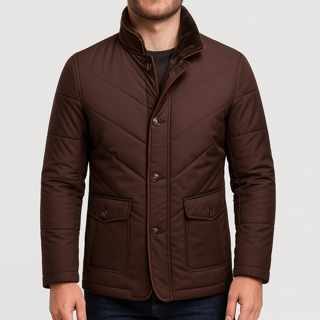 Soviska | Pluszowa kurtka zimowa z kołnierzem