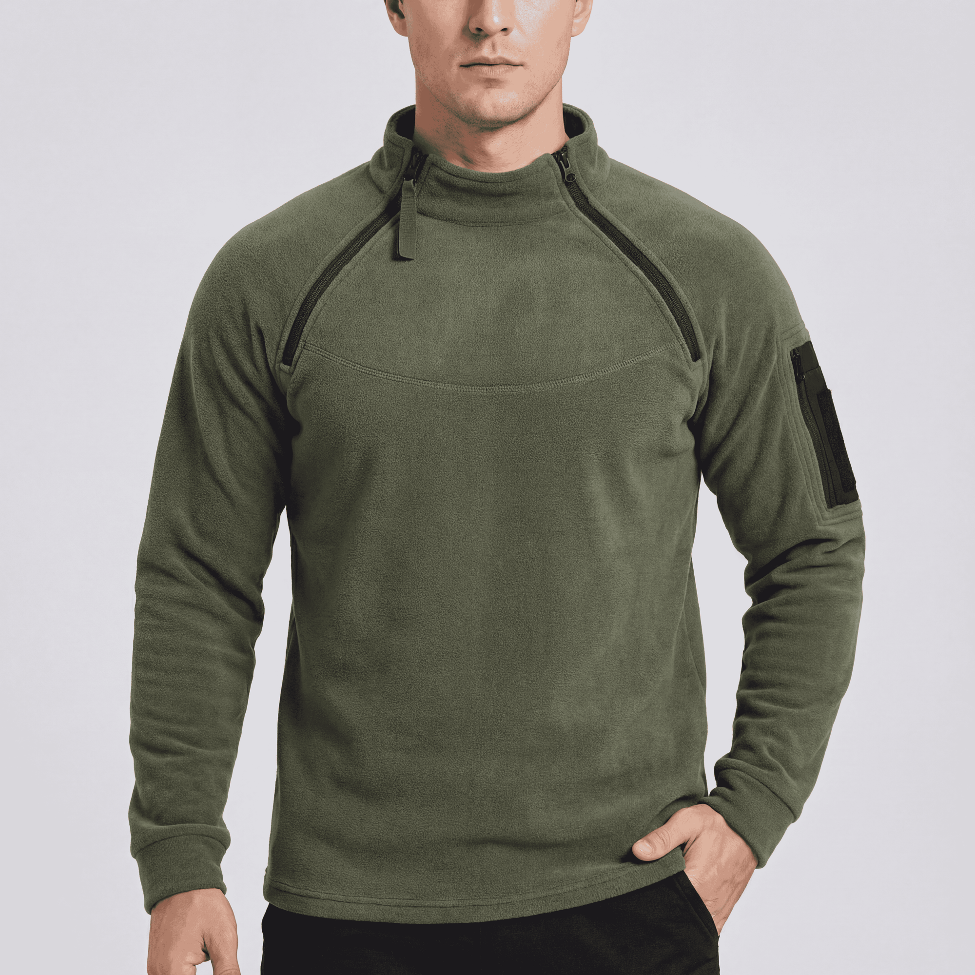 Soviska | Polarowa bluza z zamkiem błyskawicznym