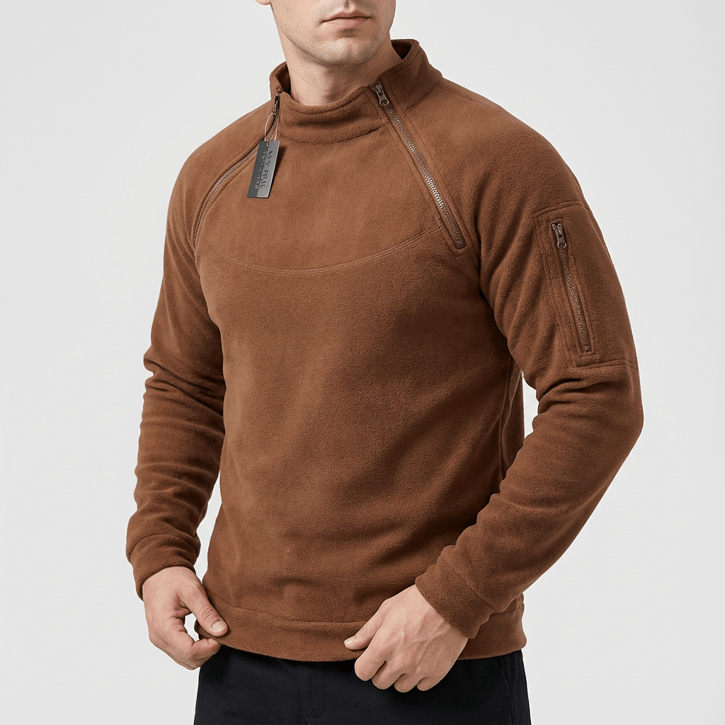 Soviska | Polarowa bluza z zamkiem błyskawicznym