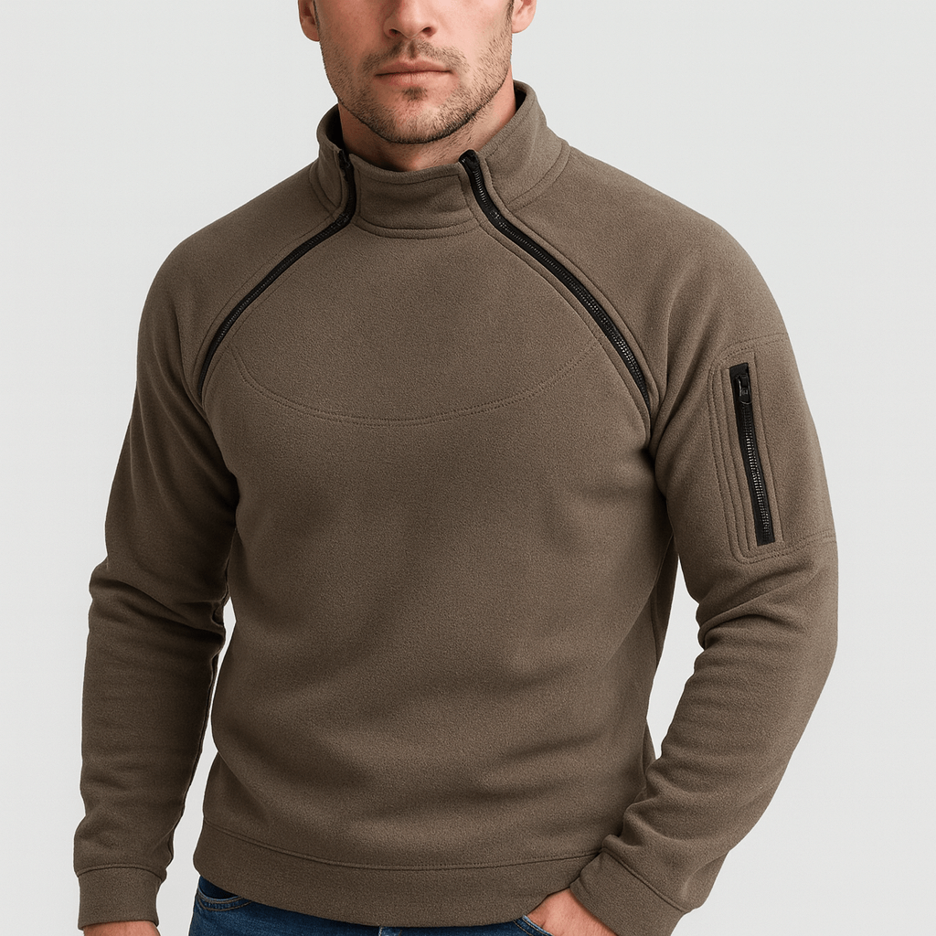 Soviska | Polarowa bluza z zamkiem błyskawicznym