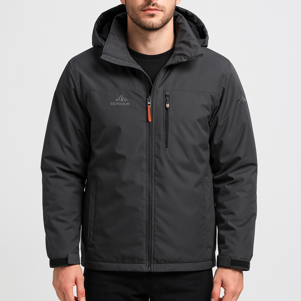 Soviska | Polarowa kurtka z odpinanym kapturem