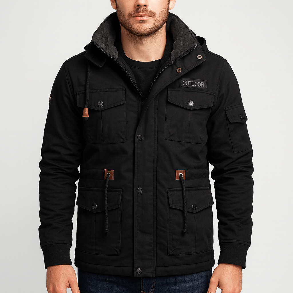 Soviska | Polarowa kurtka zimowa z regulowanym pasem