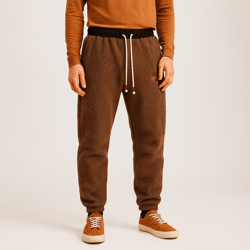 Soviska | Polarowe joggery z sznurkiem ściągającym