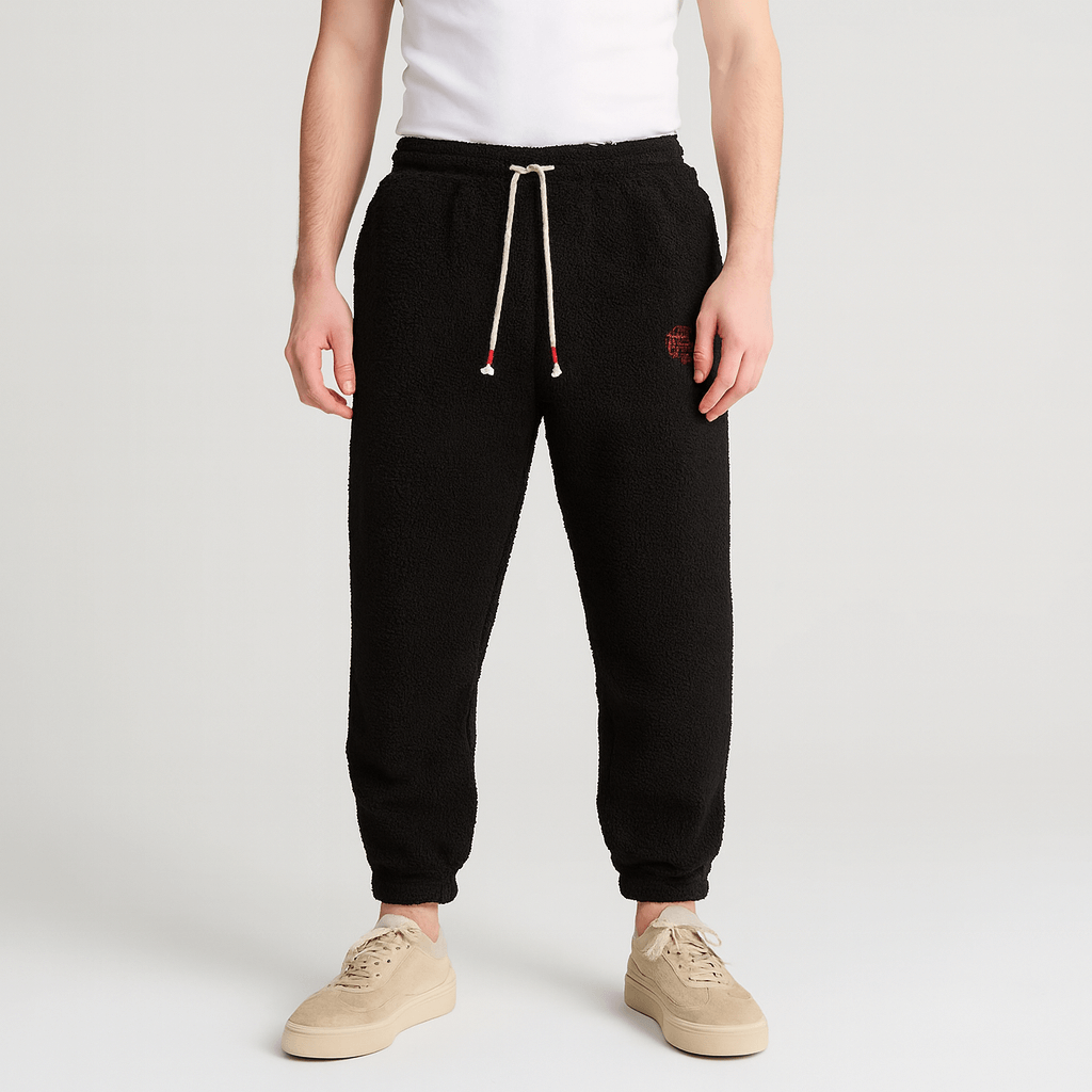 Soviska | Polarowe joggery z sznurkiem ściągającym