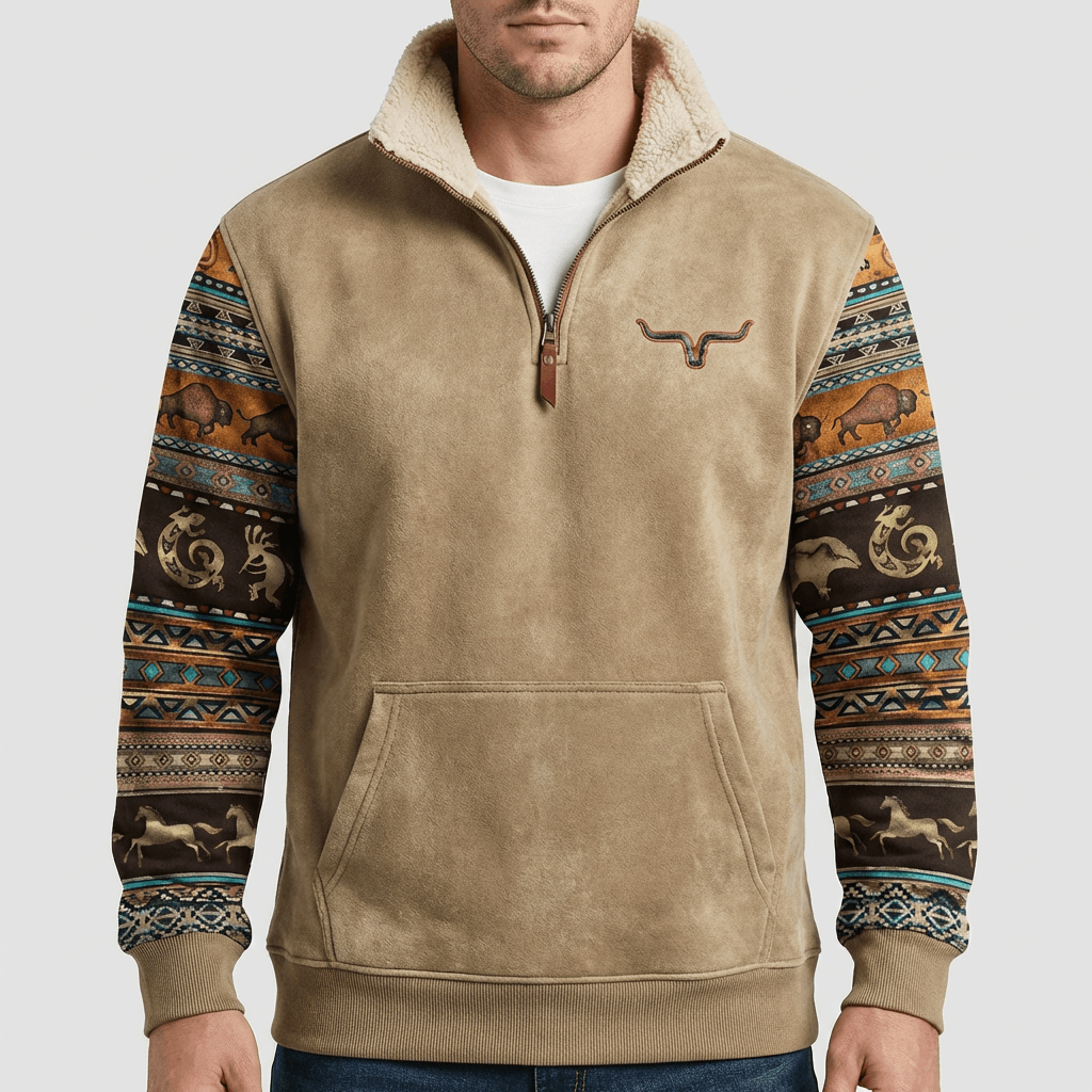 Soviska | Polarowy sweter z zamkiem błyskawicznym