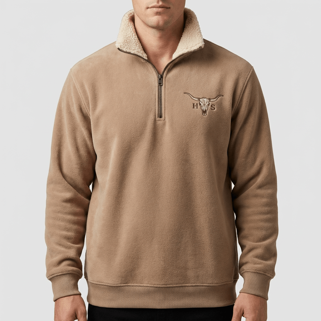 Soviska | Polarowy sweter z zamkiem błyskawicznym