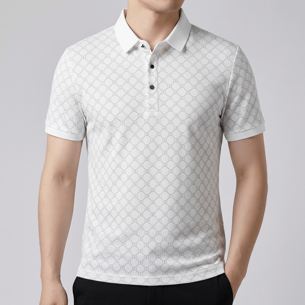 Soviska | Przeciwzmarszczkowa koszulka polo z kołnierzykiem