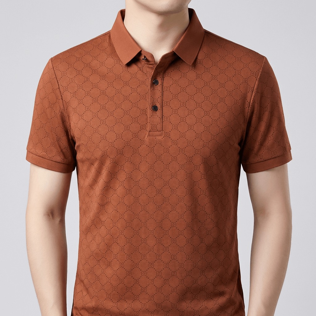 Soviska | Przeciwzmarszczkowa koszulka polo z kołnierzykiem