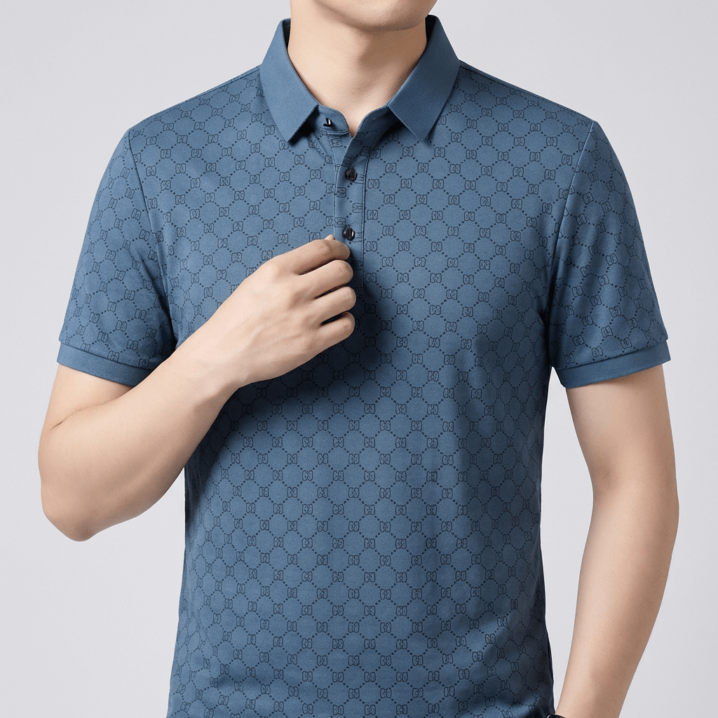 Soviska | Przeciwzmarszczkowa koszulka polo z kołnierzykiem