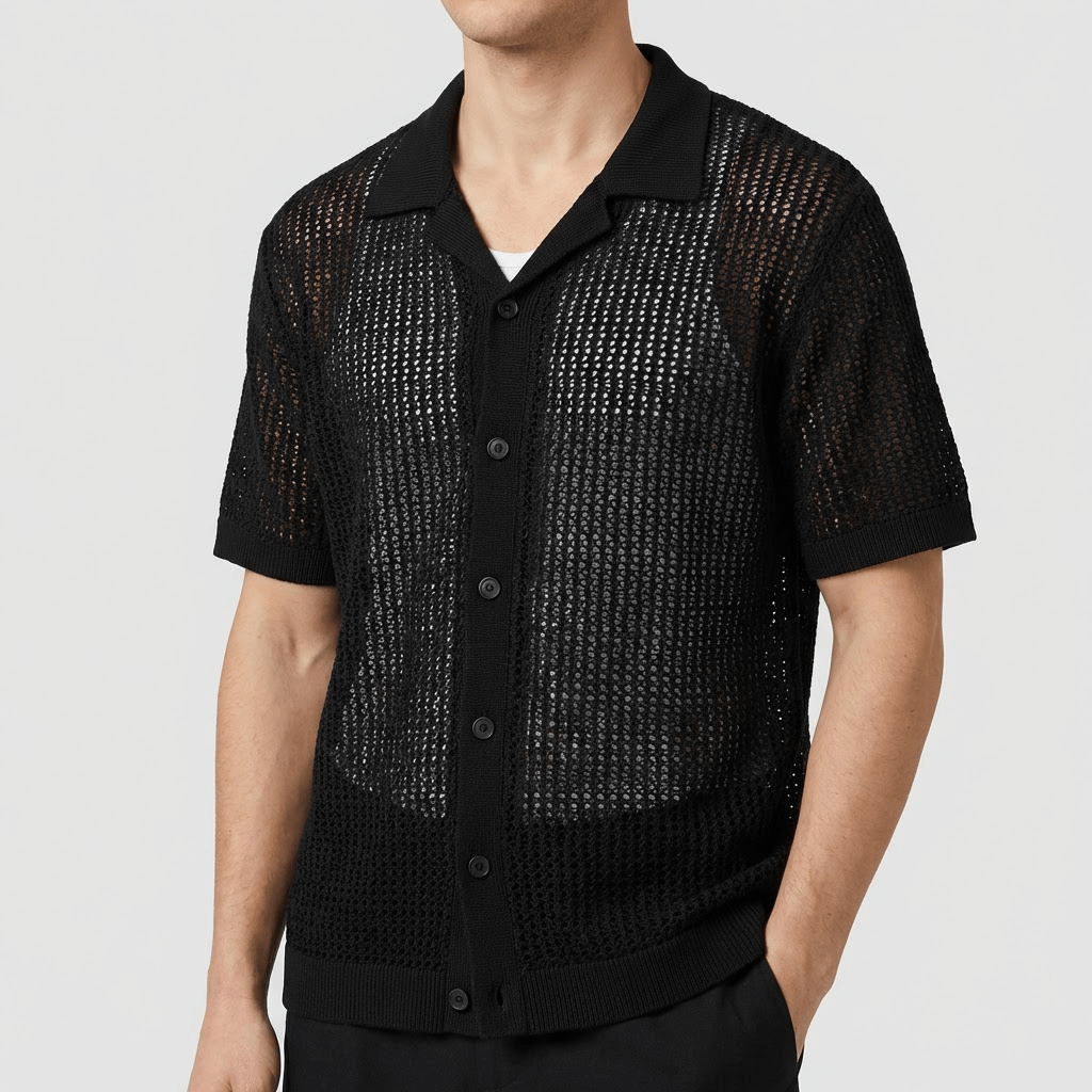 Soviska | Przewiewna dzianinowa koszula