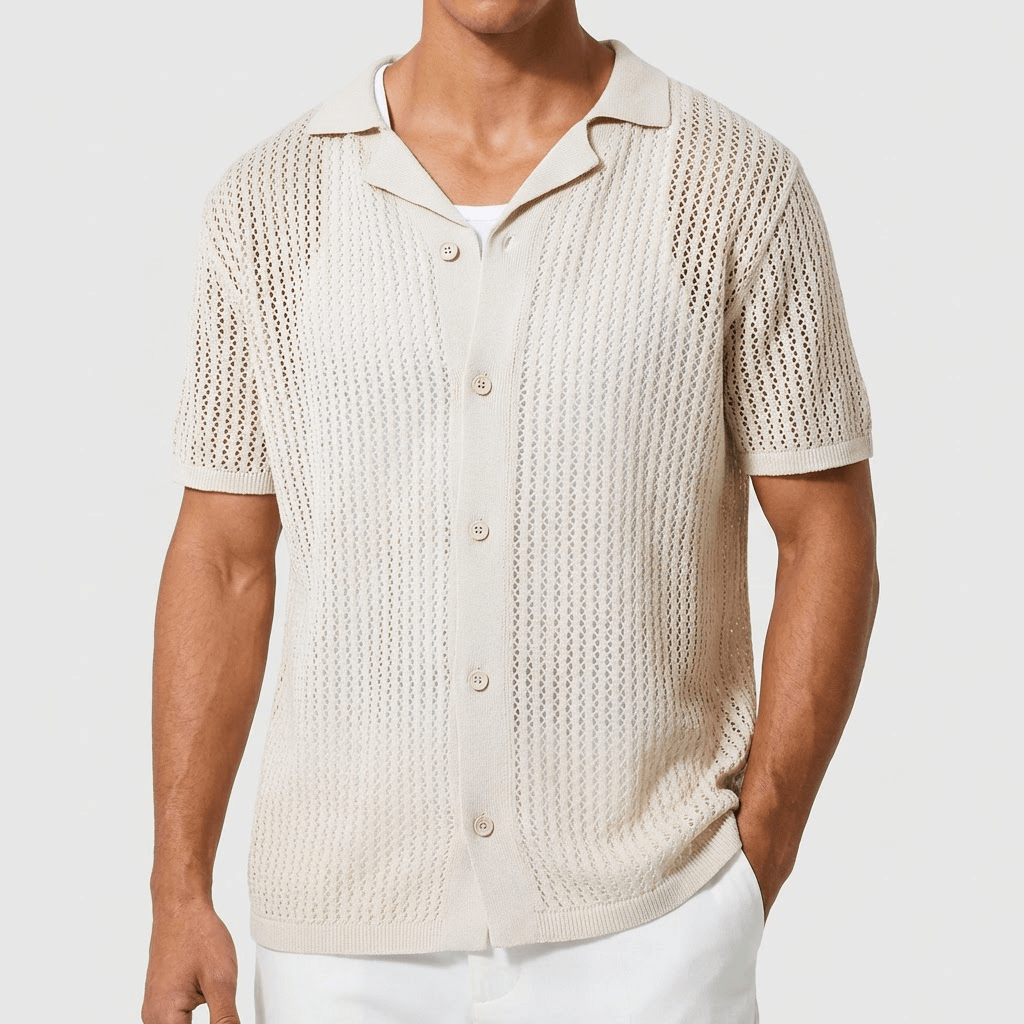 Soviska | Przewiewna dzianinowa koszula