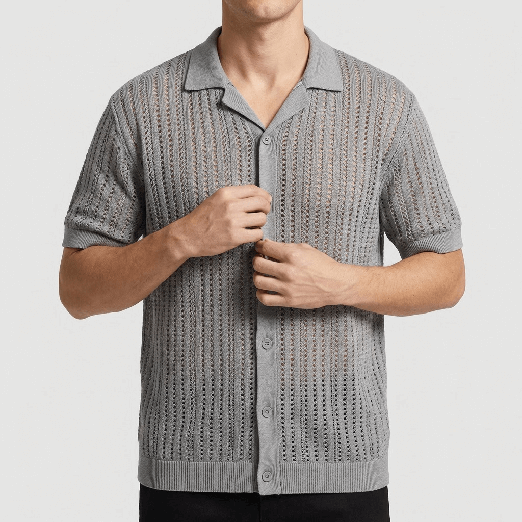 Soviska | Przewiewna dzianinowa koszula