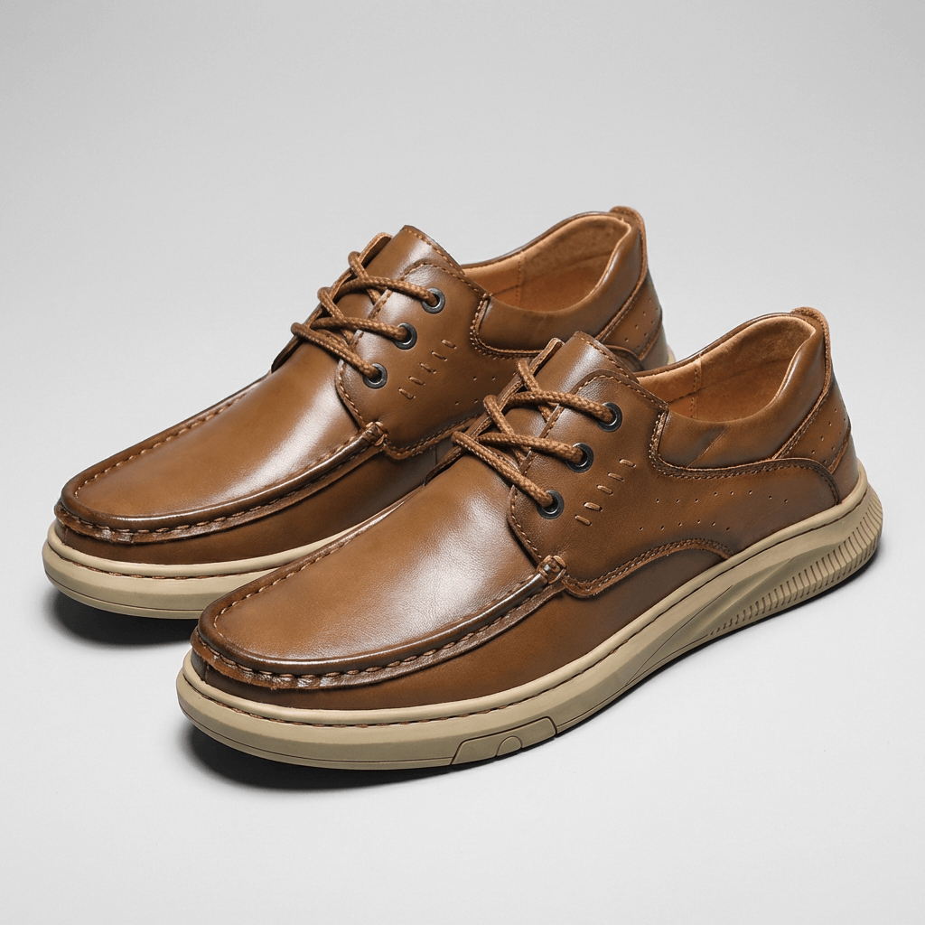 Soviska | Ręcznie szyte skórzane buty z elastyczną podeszwą