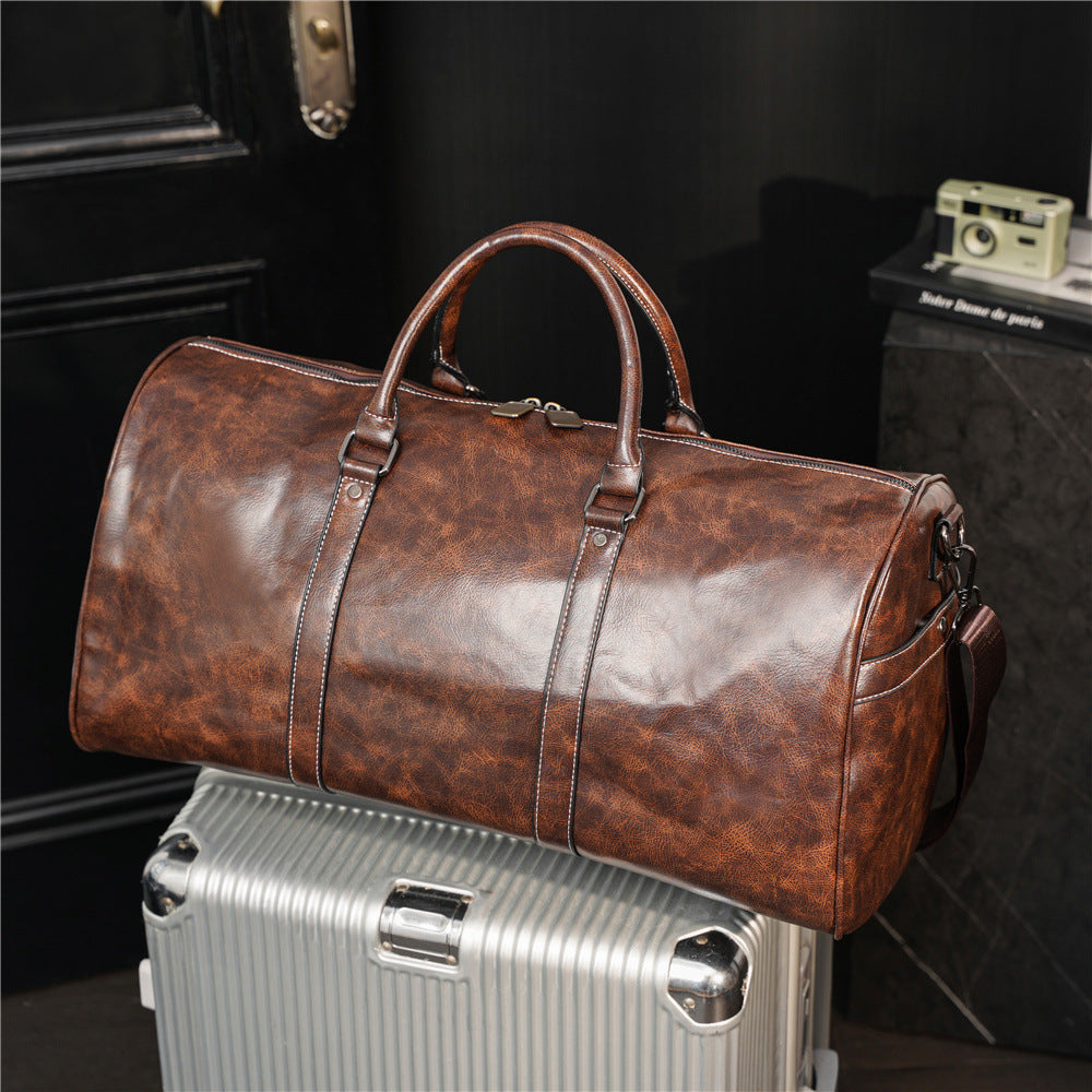 Soviska | Skórzana torba z dużą pojemnością