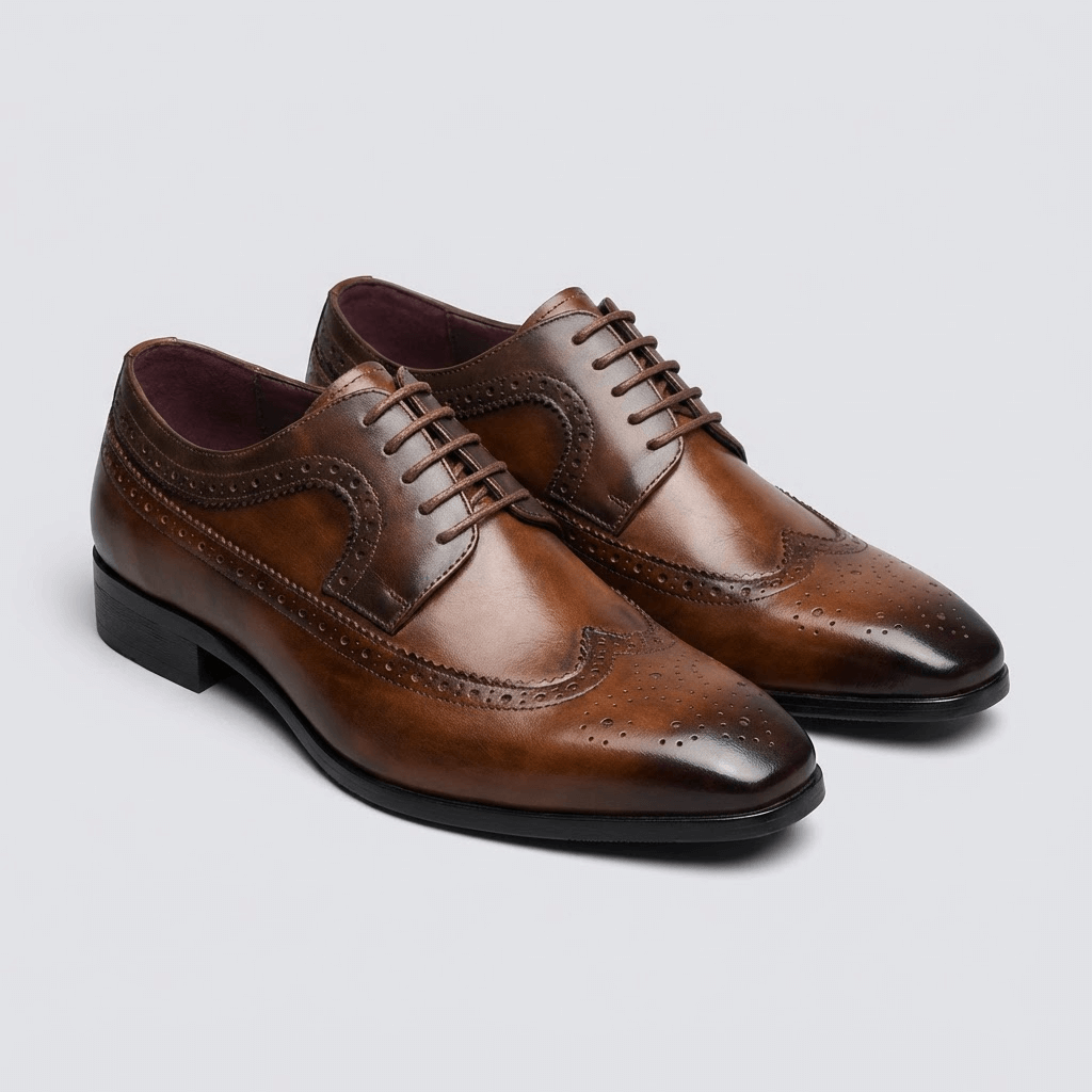 Soviska | Skórzane buty biznesowe z klasycznym sznurowaniem