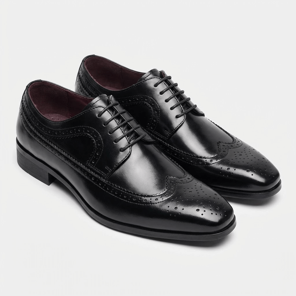 Soviska | Skórzane buty biznesowe z klasycznym sznurowaniem