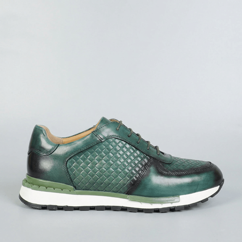 Soviska | Skórzane sneakersy plecione