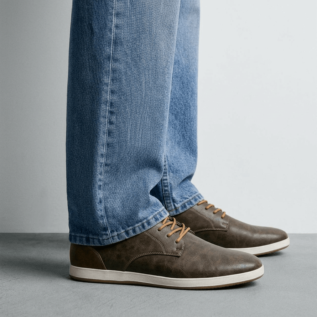 Soviska | Skórzane sneakersy z miękką wyściółką