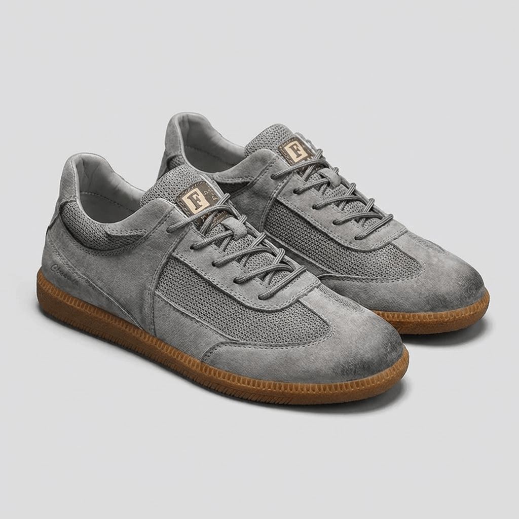 Soviska | Skórzane tenisówki z antypoślizgową podeszwą