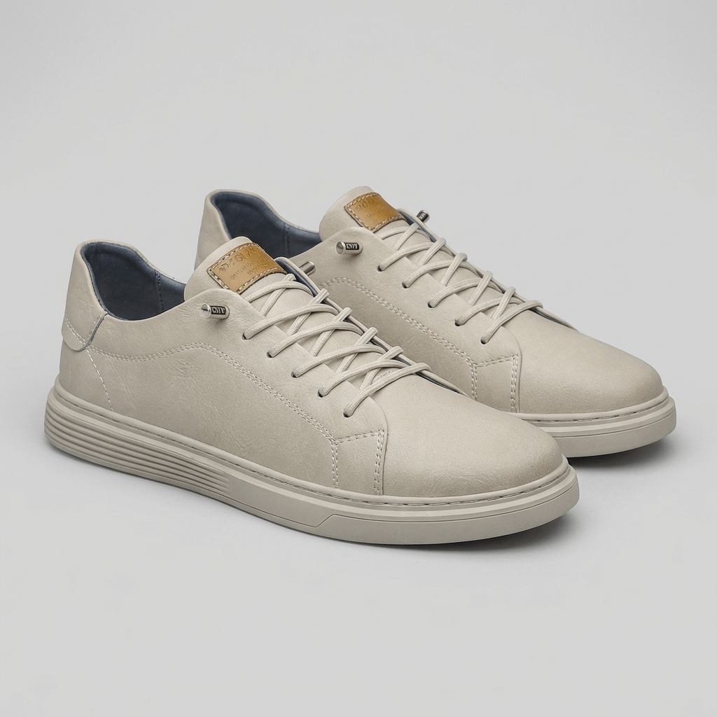 Soviska | Skórzane trampki z amortyzowaną wkładką