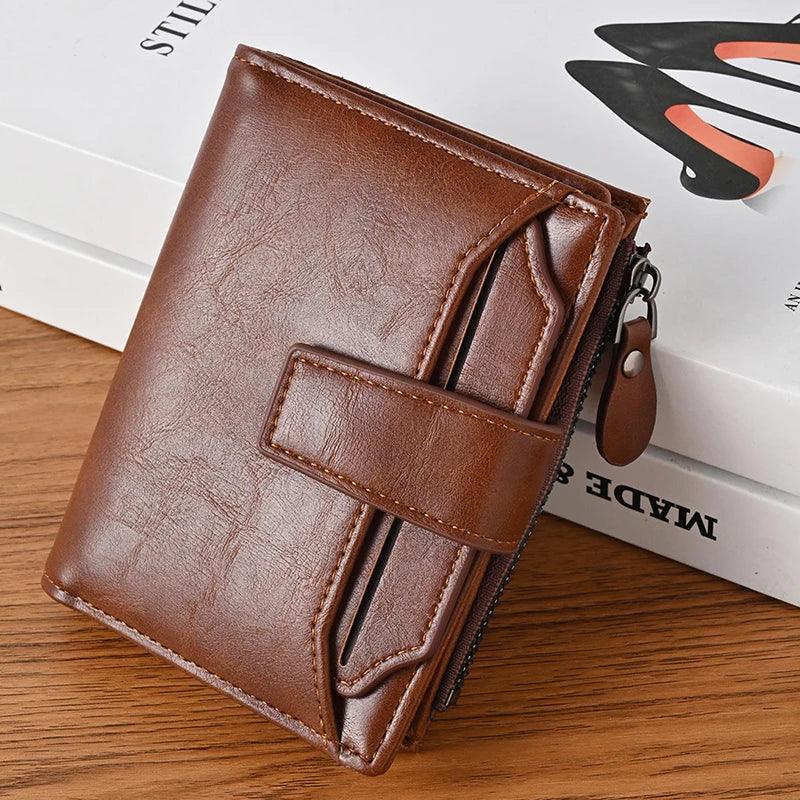 Soviska | Skórzany portfel z przegródkami