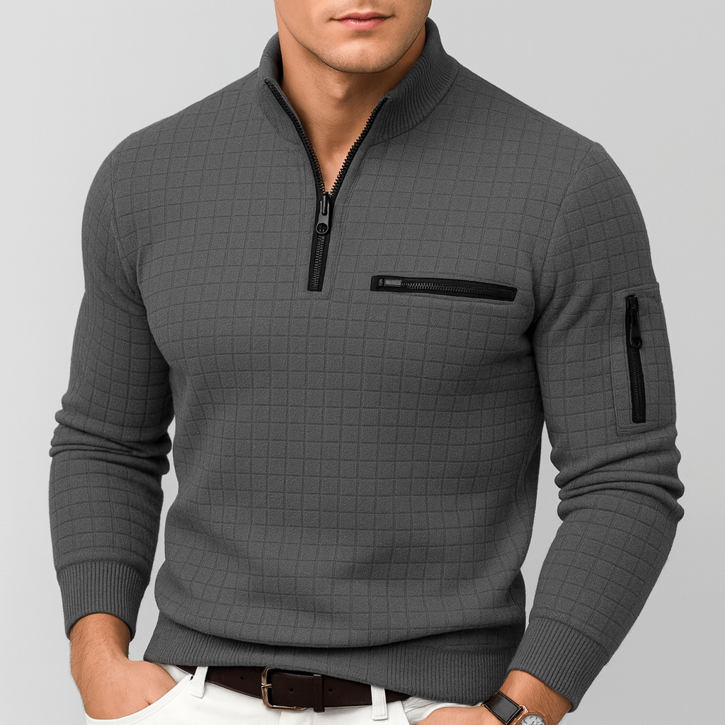 Soviska | Sportowy sweter z zamkiem