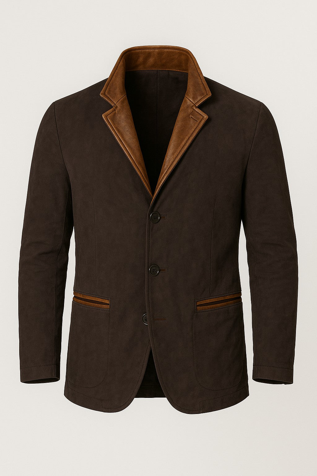 Soviska | Strukturalny krój zamszowej kurtki