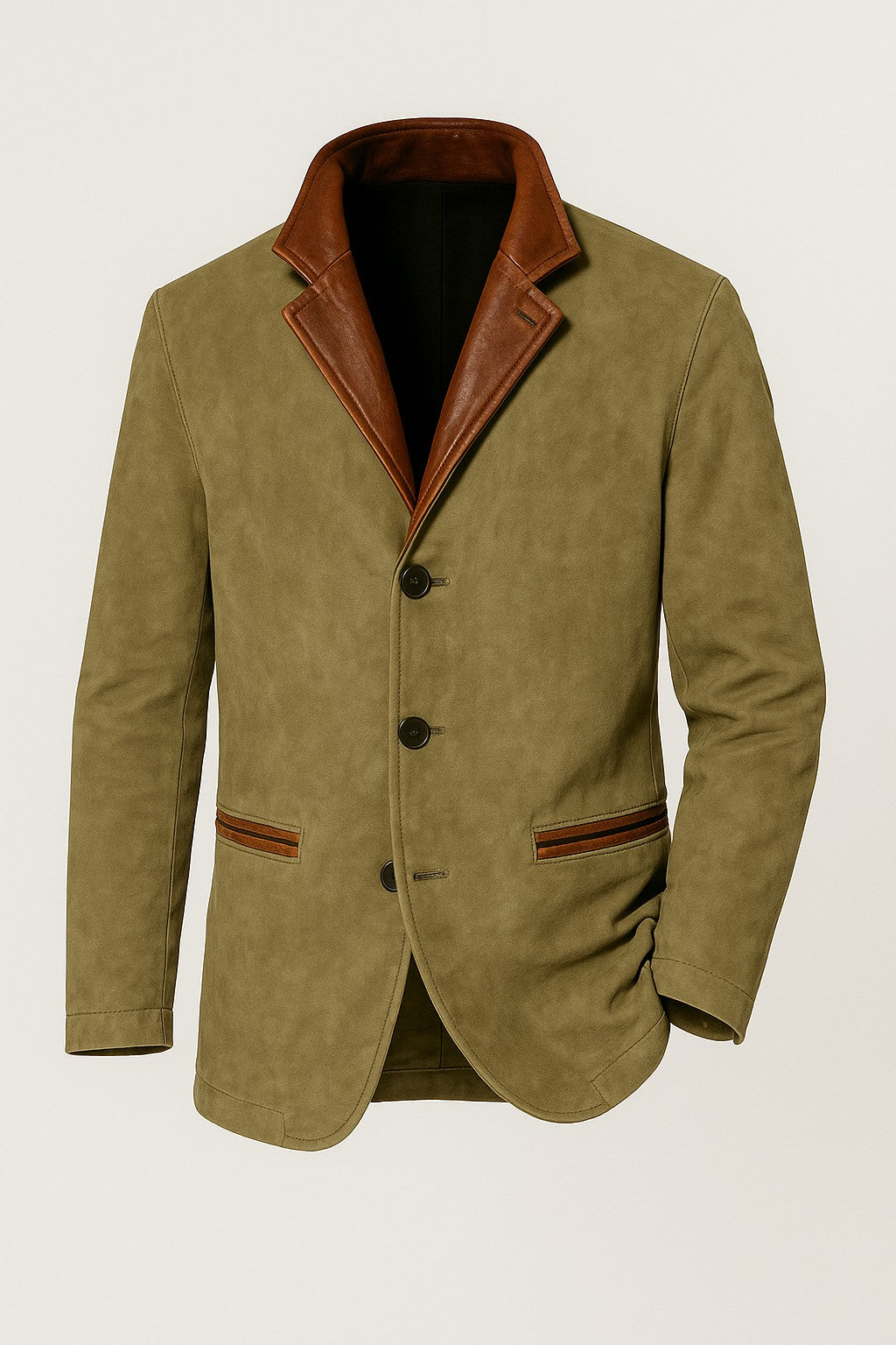 Soviska | Strukturalny krój zamszowej kurtki