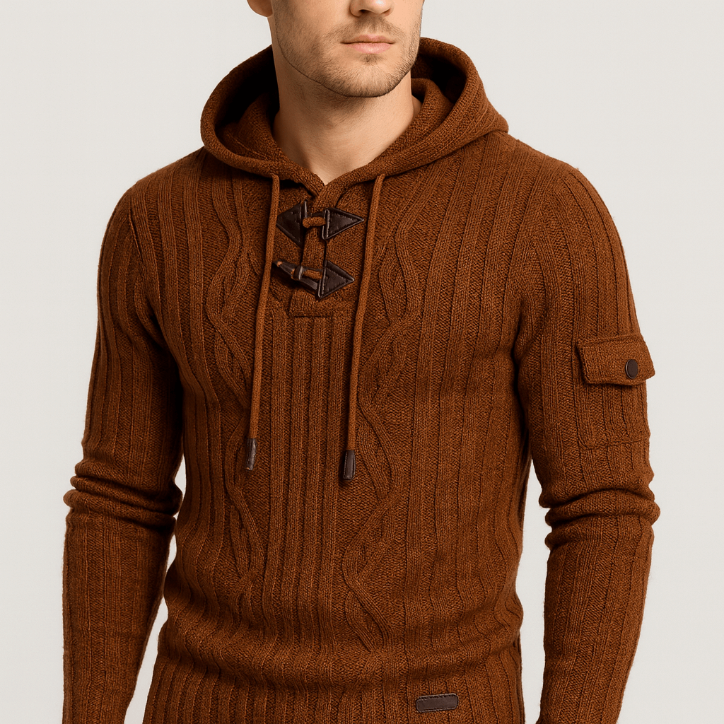 Soviska | Stylowa dzianinowa bluza z kapturem