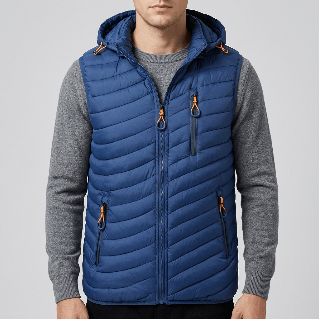 Soviska | Stylowa kamizelka puchowa z odpinanym kapturem