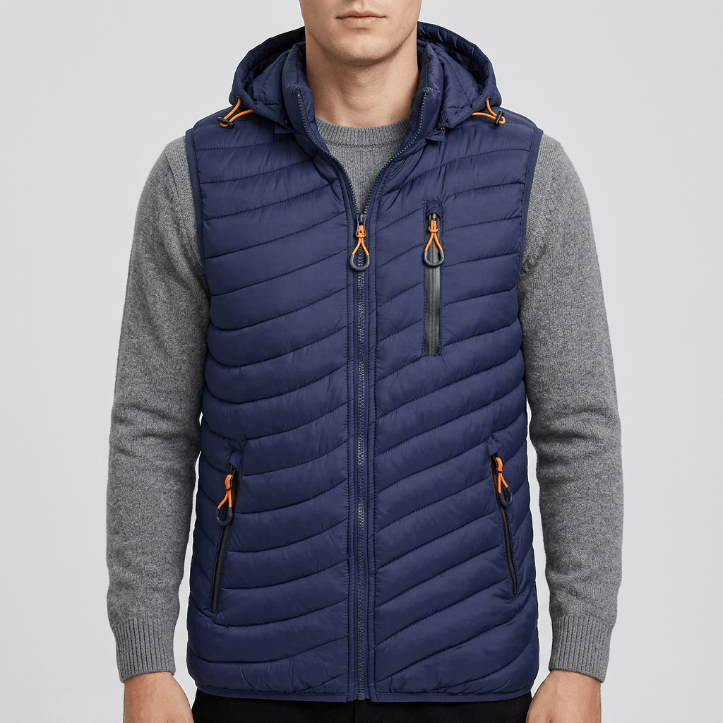 Soviska | Stylowa kamizelka puchowa z odpinanym kapturem