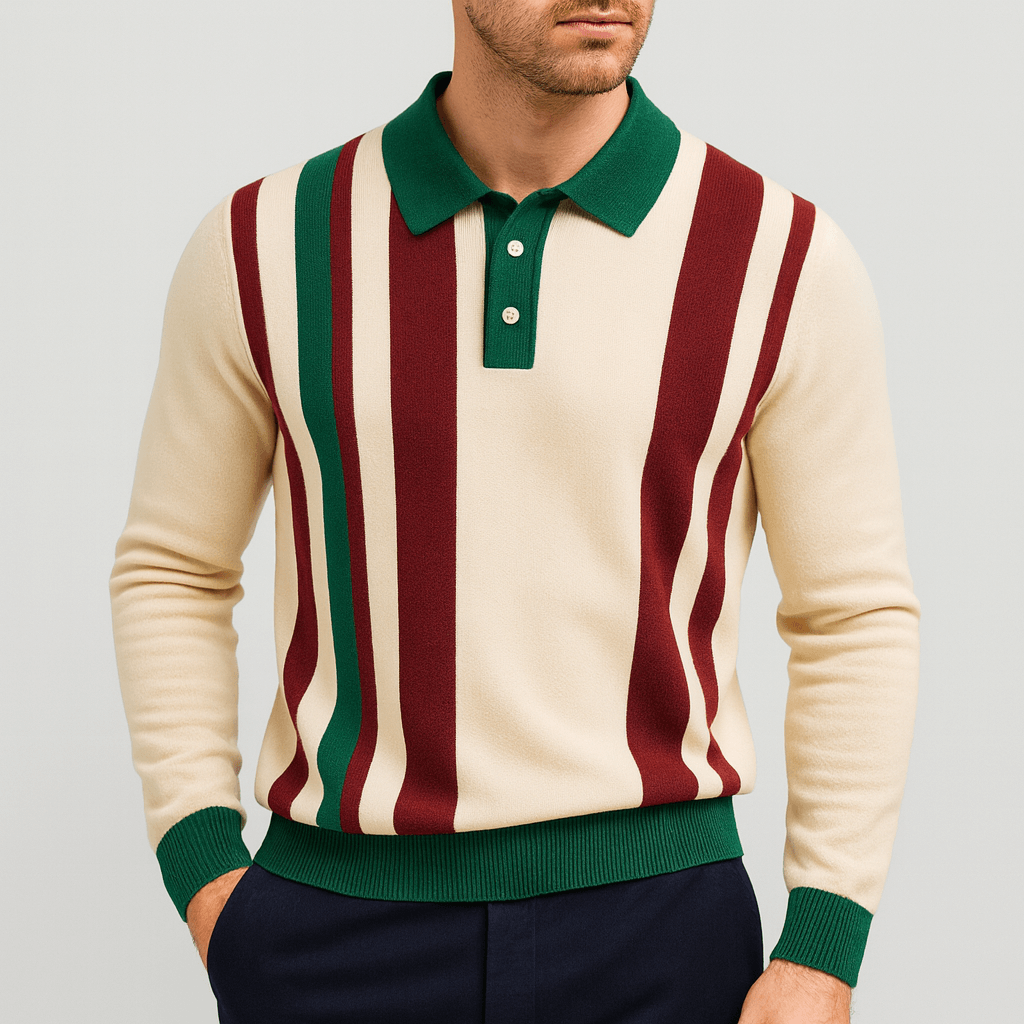 Soviska | Stylowa koszulka polo z długim rękawem