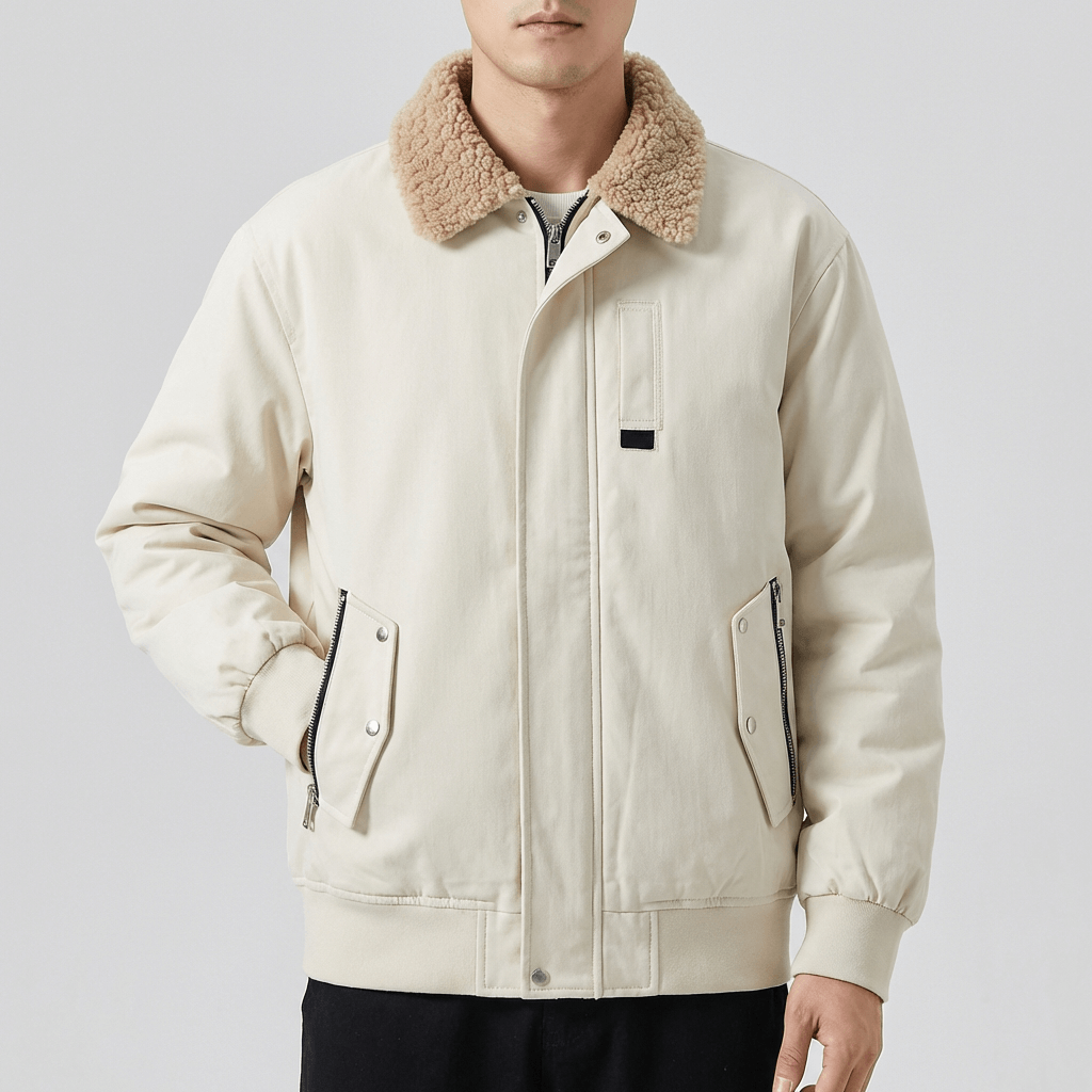 Soviska | Stylowa kurtka bomberka z kołnierzem